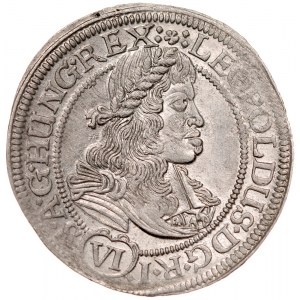 Węgry, Leopold I 1657-1705, VI krajcarów 1674, Nagybanya.