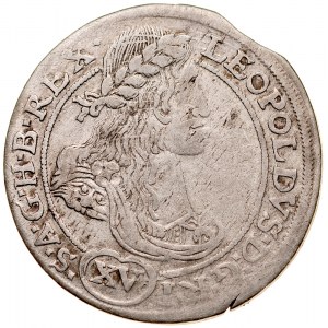 Śląsk, Leopold I 1657-1705, XV krajcarów 1664, Kłodzko.