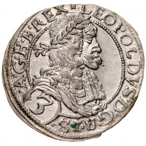 Austria, Leopold I 1657-1705, 3 krajcary 1670, Wiedeń.