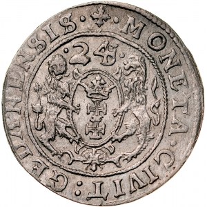 Zygmunt III 1587-1632, Ort 1624, Gdańsk.