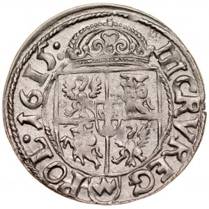 Zygmunt III 1587-1632, Trzykrucierzówka 1615, Kraków.