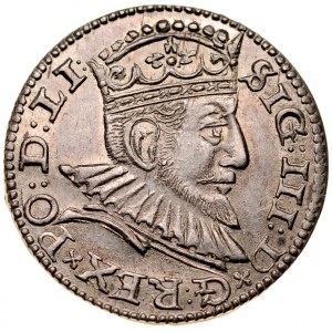 Zygmunt III 1587-1632, Trojak 1592, Ryga.