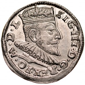 Zygmunt III 1587-1632, Trojak 1592, Wilno.