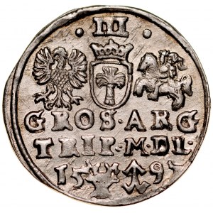 Zygmunt III 1587-1632, Trojak 1597, Wilno.