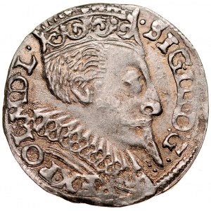 Zygmunt III 1587-1632, Trojak 1596, Bydgoszcz.