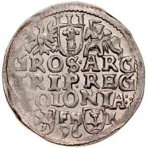 Zygmunt III 1587-1632, Trojak 1596, Poznań.