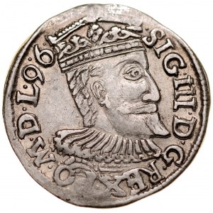 Zygmunt III 1587-1632, Trojak 1596, Wschowa.