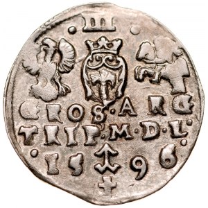 Zygmunt III 1587-1632, Trojak 1596, Wilno.