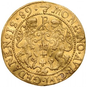 Zygmunt III 1587-1632, Dukat 1589, Gdańsk.