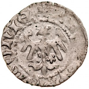 Władysław Jagiełło 1386-1434, Półgrosz, Kraków, Av.: Korona, Rv.: Orzeł jagielloński.