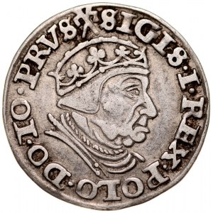 Zygmunt I Stary 1506-1548, Trojak 1540, Gdańsk.