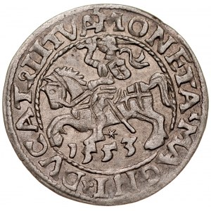 Zygmunt II August 1545-1572, Półgrosz 1553, Wilno, R.