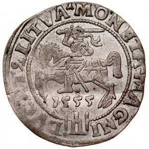 Zygmunt II August 1545-1572, Grosz na stopę litewską 1555, Wilno.
