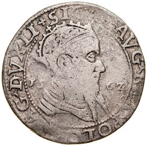 Zygmunt II August 1545-1572, Trojak 1562, Wilno. RR.
