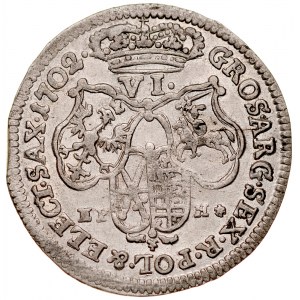 August II Mocny 1697-1733, Szóstak 1702 EPH, Lipsk.