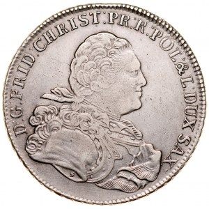 Fryderyk Chrystian 1763, Talar 1763, Drezno.