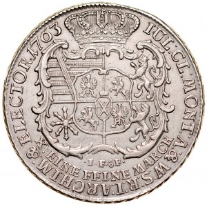 Fryderyk Chrystian 1763, Talar 1763, Drezno.