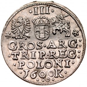 Zygmunt III 1587-1632, Trojak 1600, Kraków.