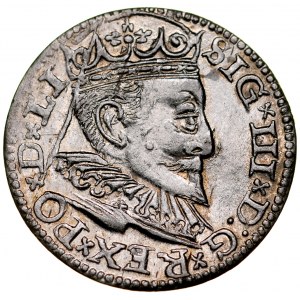 Zygmunt III 1587-1632, Trojak 1596, Ryga.