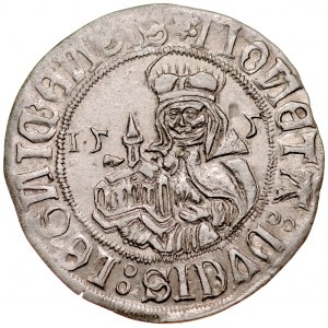 Śląsk, Księstwo Legnicko-Brzesko-Wołowskie, Fryderyk II 1505-1547, Grosz 1505, Legnica.