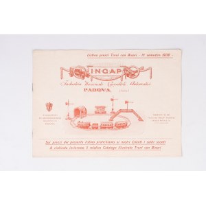 Ingap, Price list 2nd semester 1932, 1932