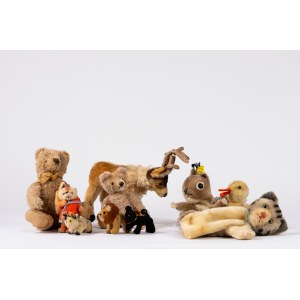 Steiff, Lot of stuffed animals, 1940-1960