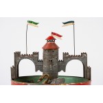 Doll &amp; C., Schloss mit Schwan, 1890er Jahre