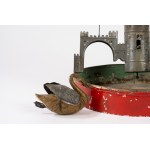 Doll &amp; C., Schloss mit Schwan, 1890er Jahre