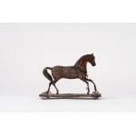 Marklin, HORSE on tin wheels, 1800s