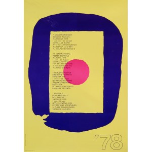 Entwurf: Wojciech ZAMECZNIK (1923–1967), 7. Internationale Plakatbiennale, Warschau 1978