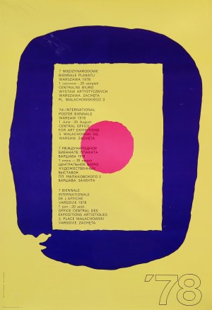 proj. Witold JANOWSKI (1926-2006), 7. Międzynarodowe Biennale Plakatu, Warszawa 1978