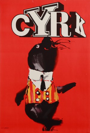 proj. Waldemar ŚWIERZY (1931-2013), Cyrk, 1975 (foka)