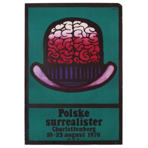 proj. Jan LENICA (1928-2001), Polske Surrealister (Polscy surrealiści) Plakat na kopenhaską wystawę polskich surrealistów, 1979