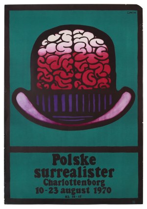 proj. Jan LENICA (1928-2001), Polske Surrealister (Polscy surrealiści) Plakat na kopenhaską wystawę polskich surrealistów, 1979