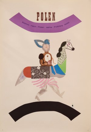 proj. Henryk TOMASZEWSKI (1914-2005), Polen. Komm nach Polen seine Folklore lockt, 1966