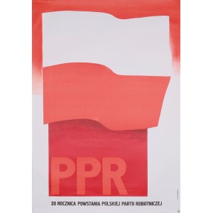 Entwurf: Jacek NEUGEBAUER (geb. 1934), 35. Jahrestag der Gründung der Polnischen Arbeiterpartei, 1970er Jahre