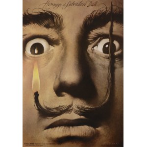 by Wiesław WAŁKUSKI (b. 1956), *Hommage a Salvador Dali*, 2000. Poster autographed by the artist.