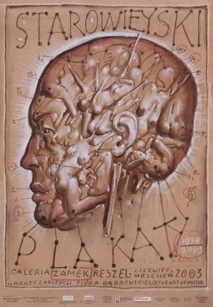 proj. Franciszek STAROWIEYSKI (1930-2009), Plakaty, Galeria Zamek Reszel, Plakaty z kolekcji Piotra Dąbrowskiego 2003
