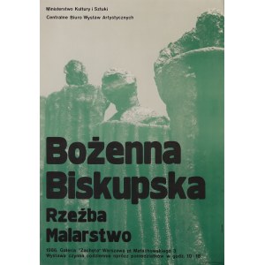 Entwurf: Julian PAŁKA (1923–2002), Bożena Biskupska – Skulptur – Malerei – Galerie Zachęta – Warschau, 1986