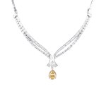 Diamond necklace, contemporary