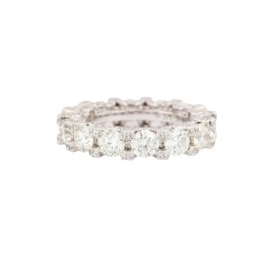 Eternity wedding band, contemporary