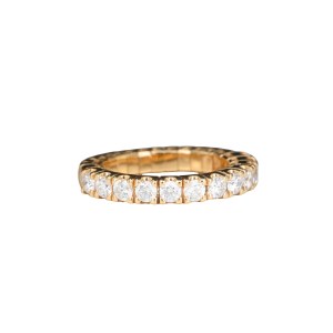 Elastic wedding band with diamonds, Bonicelli &amp; C., Italy (Alessandria), contemporary