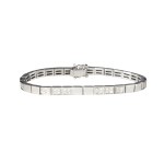 Diamond set: necklace, earrings, and bracelet, contemporary