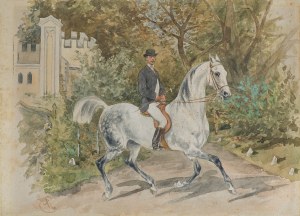 Juliusz Kossak, PORTRET ORDYNATA SIEMIEŃSKIEGO-LEWICKIEGO, ok. 1890