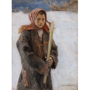 Teodor Axentowicz, DZIEWCZYNA Z GROMNICĄ