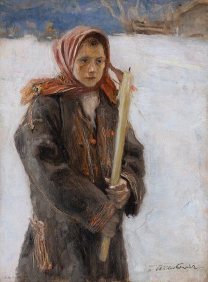 Teodor Axentowicz, DZIEWCZYNA Z GROMNICĄ