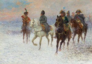 Jan Chełmiński, Z MELDUNKIEM U NAPOLEONA