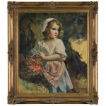 Bolesław Szańkowski, PORTRAIT OF HIS DAUGHTER HELENA, ca. 1916