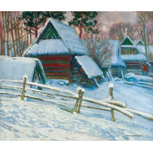 Henryk Uziembło, PEJZAŻ ZIMOWY Z PODHALA, przed 1925