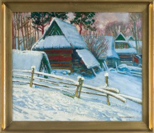 Henryk Uziembło, PEJZAŻ ZIMOWY Z PODHALA, przed 1925